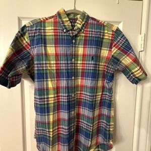 Ralph Lauren Colorful Plaid Button Down Shirt S